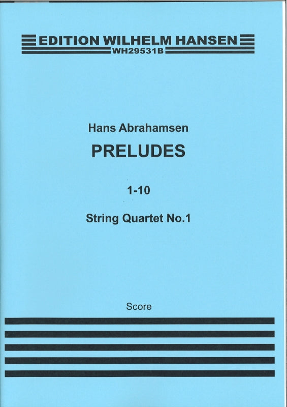Abrahamsen, Preludes 1-10: Score (W.Hansen)