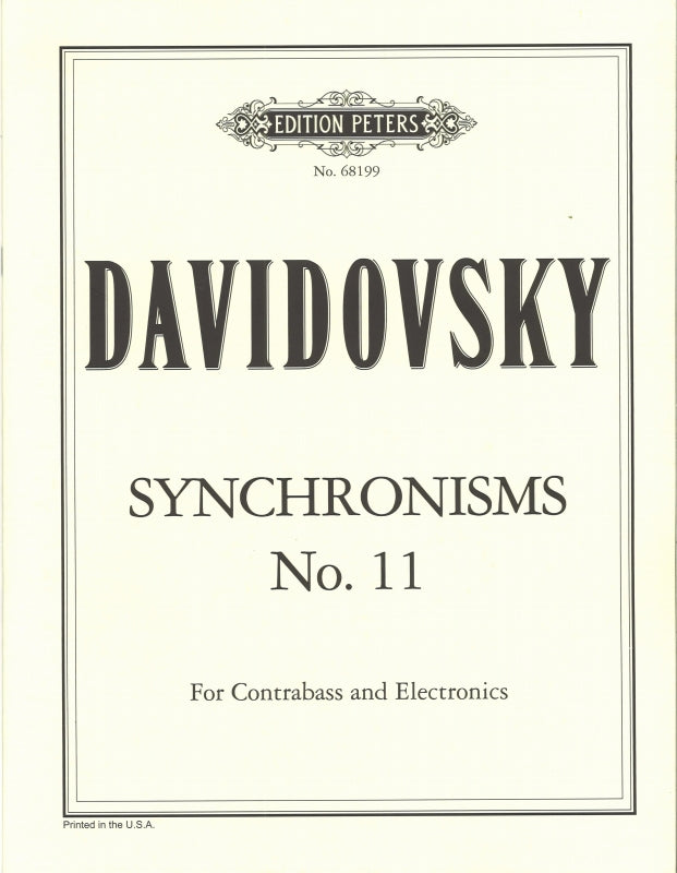 Davidovsky, Synchronisms No. 11 (CB,Elec (Peters)