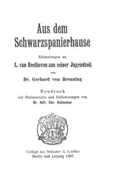Breuning, Aus dem Schwarzspanierhause (Olms)