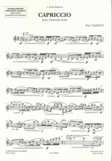 Tanguy, Capriccio (Cl Solo) (Salabert)
