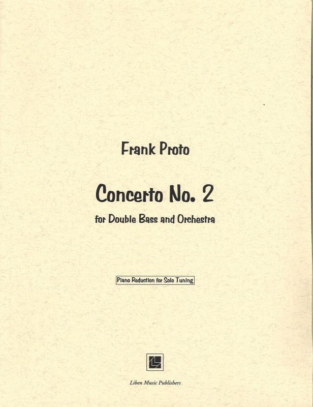 Proto, Concerto No. 2: Pf for Solo Tun. (Liben Music)