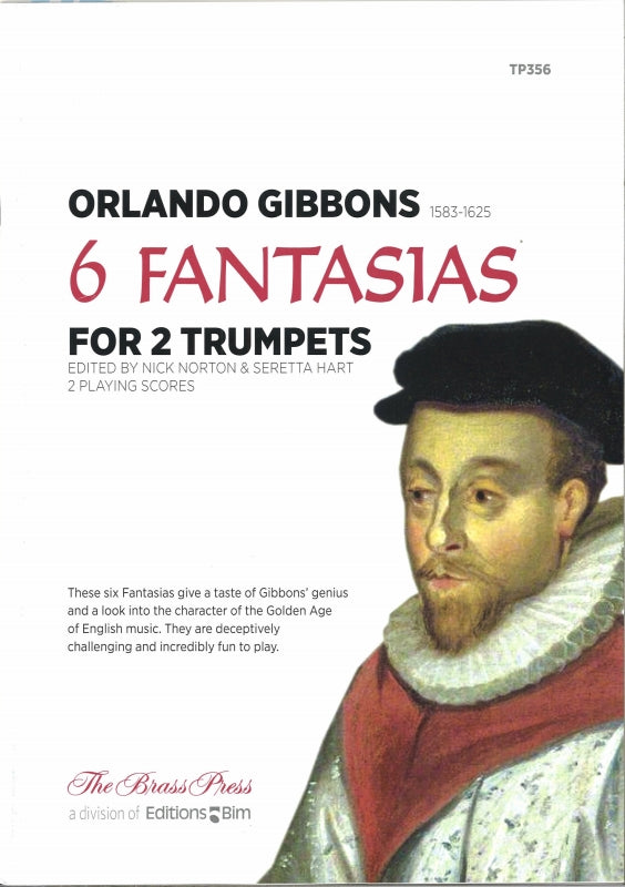 Gibbons, 6 Fantasias, for 2 Trumpets (Brass Press/Bim)