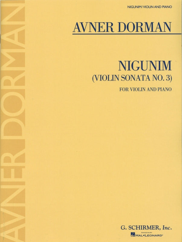 Dorman, Nigunim: Violin Sonata No. 3 (G.Schirmer)