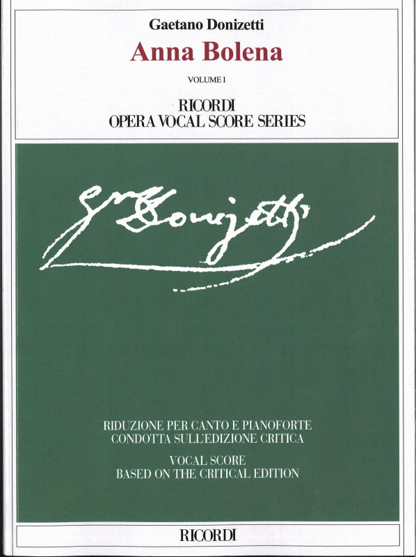 Donizetti, Anna Bolena (crit.ed.) 2v. (Ricordi)