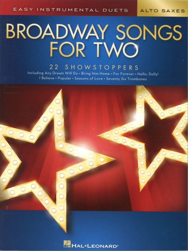 Broadway Songs for Two (AA Sax) (Hal Leonard)