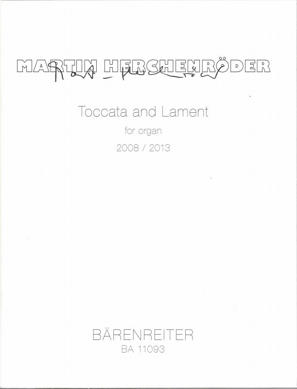 Herchenroder, Toccata and Lament (Barenreiter)