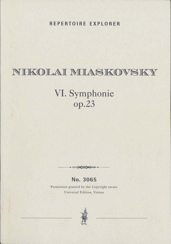 Myaskovsky, Symphony No. 6 op. 23 (Hoflich)