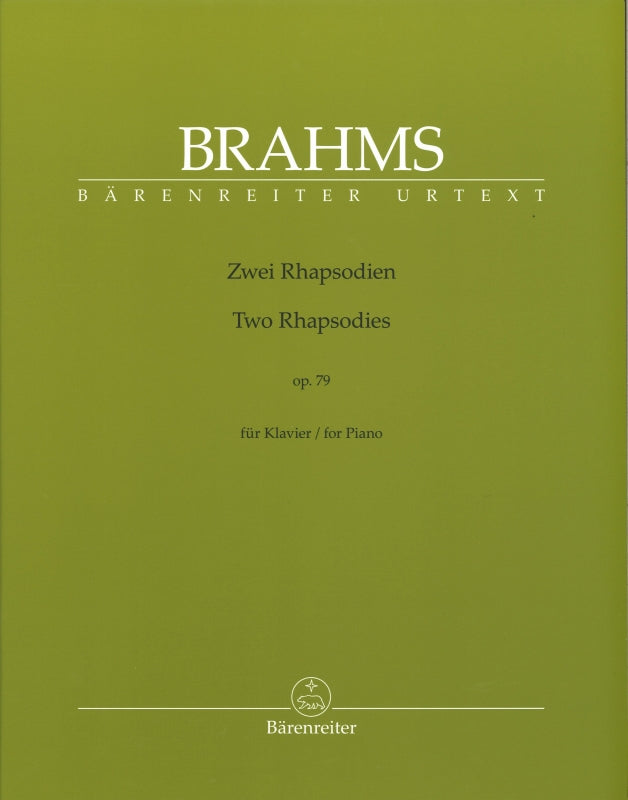Brahms, Rhapsodies op. 79 (Barenreiter)