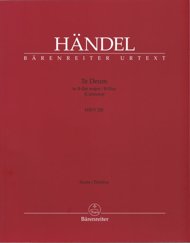 Handel, Te Deum HWV 281 Full Score (Barenreiter)