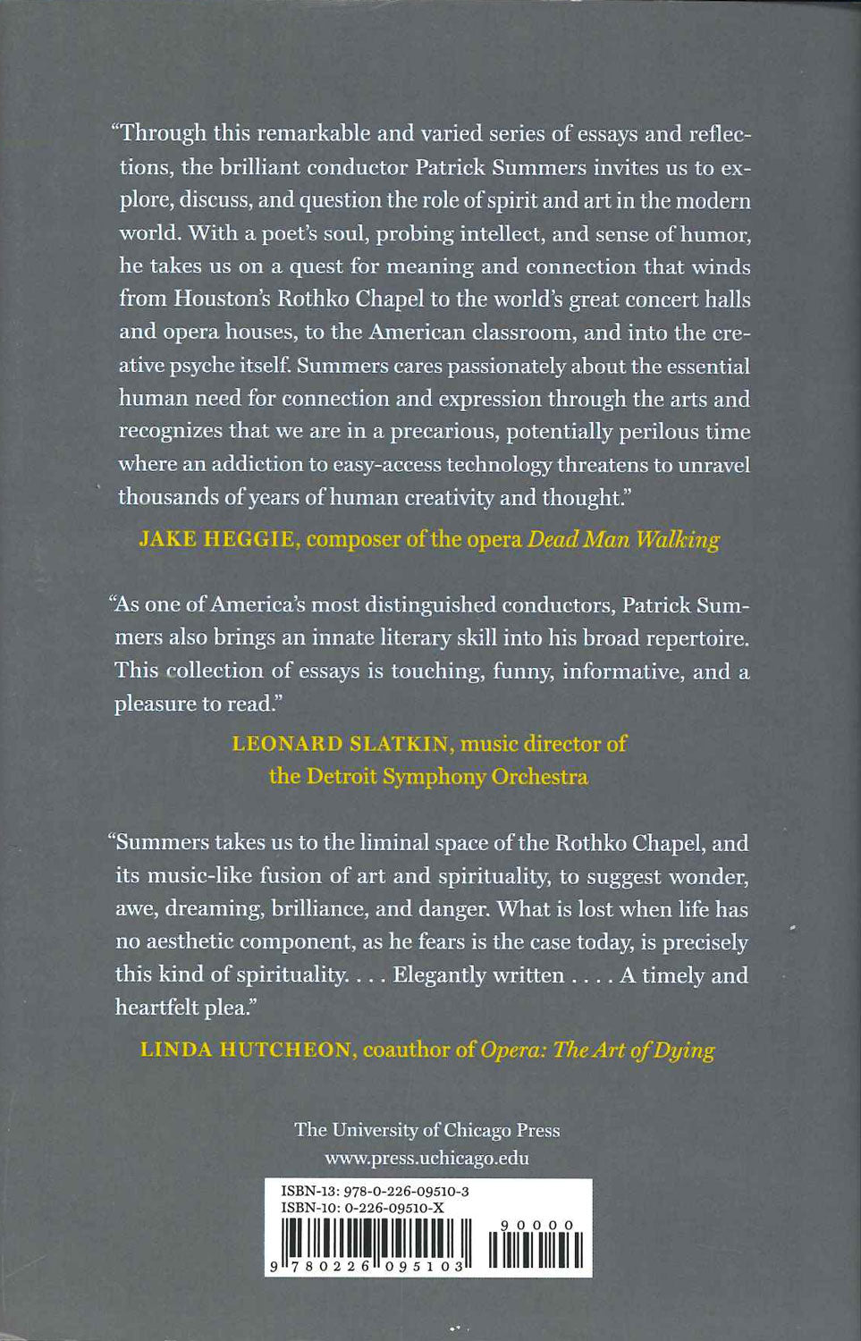 Summers, Spirit of This Place: How Music (Chicago Press, University of)