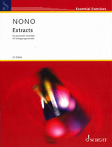 Nono, Extracts, for Percussion Ensemble (Schott)