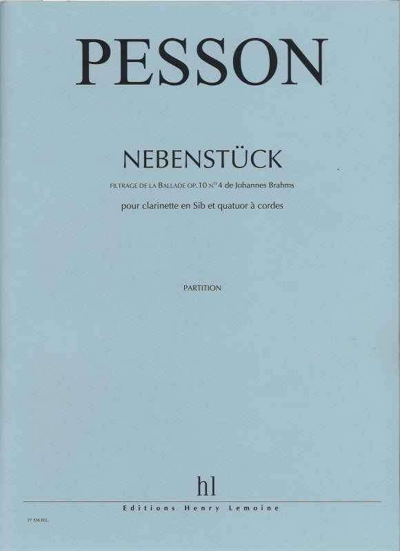 Pesson, Nebenstuck (Cl,2Vn,Va,Vc) (Lemoine)