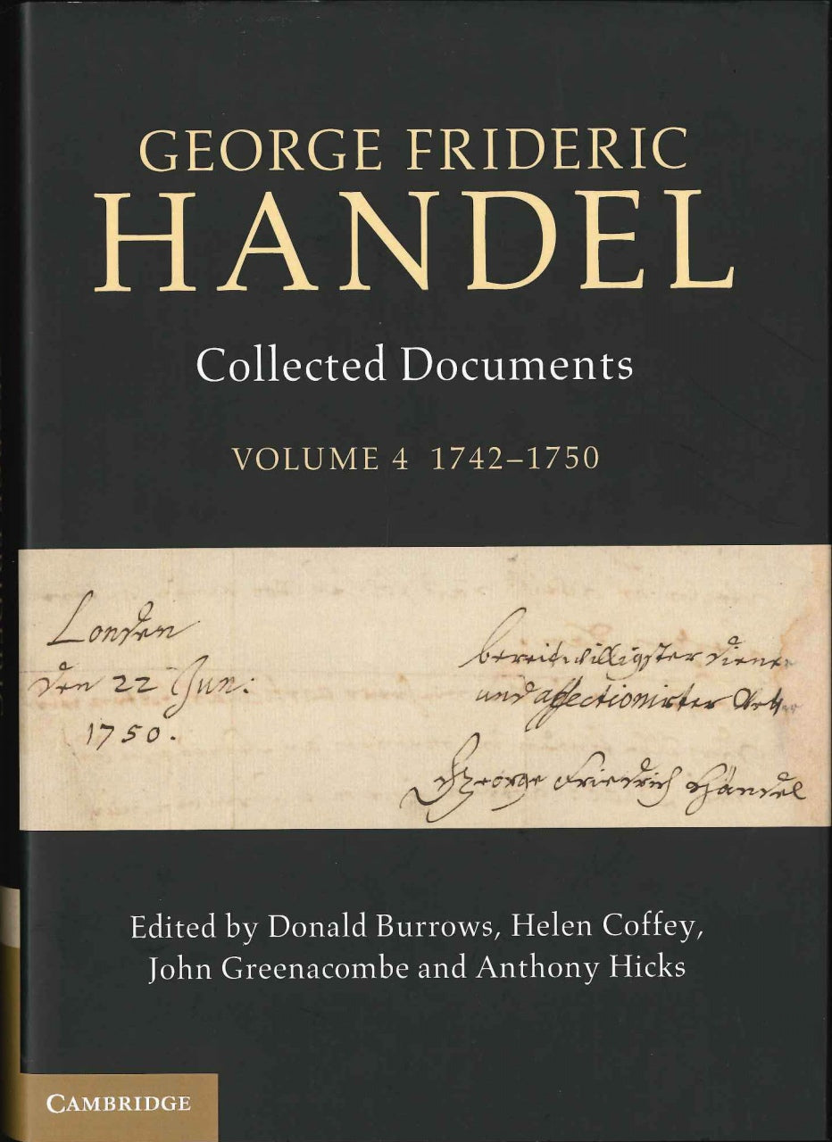Hicks, G.F. Handel 4: 1742-1750 (Cambridge University Press)
