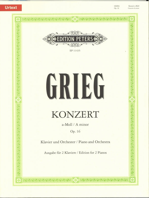 Grieg, Concerto op. 16 (Burmeister) (Peters)