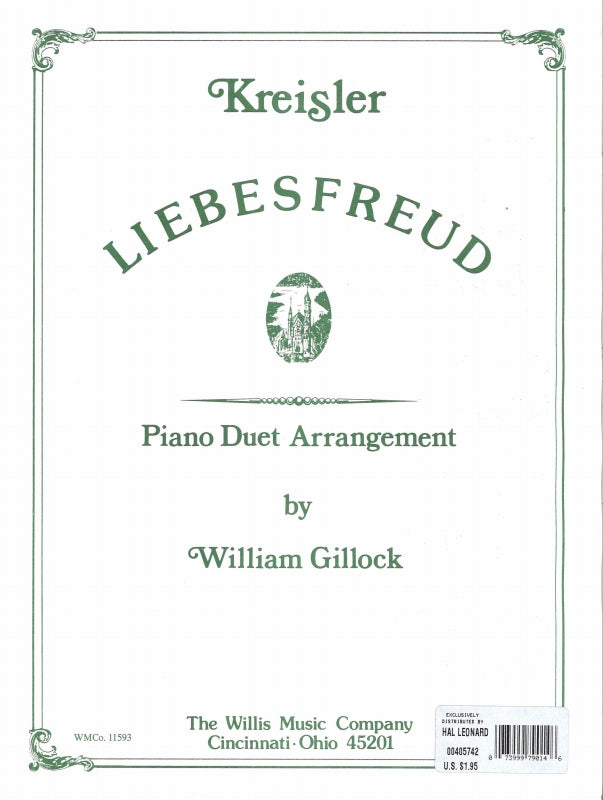 Kreisler, Liebesfreud (Gillock) (Willis Music)