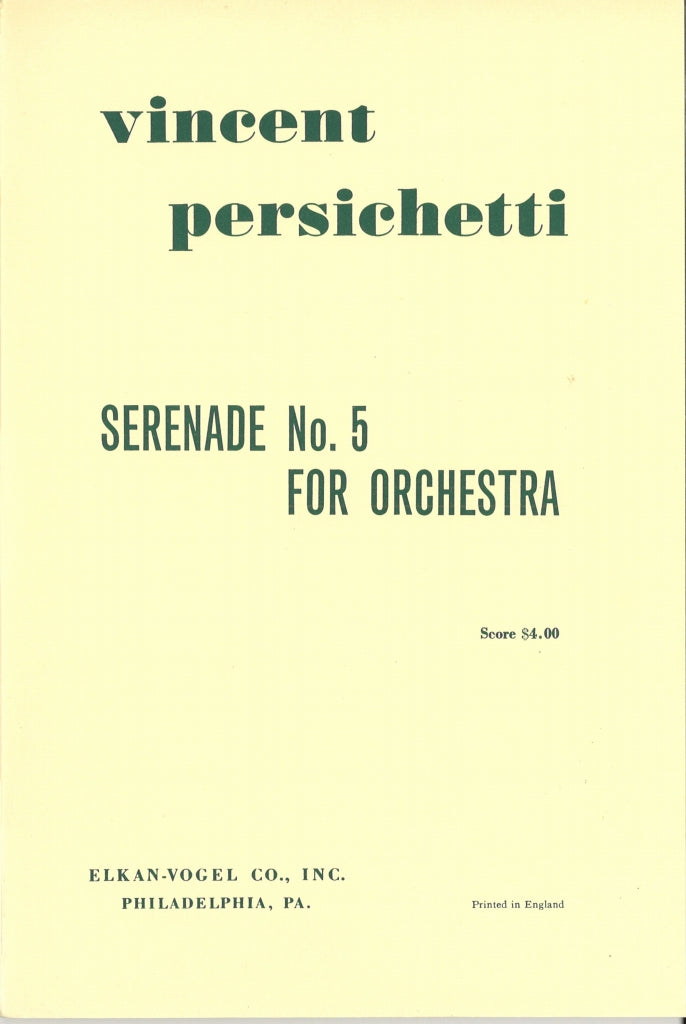 Persichetti Serenade No. 5, op. 43 (Elkan-Vogel)