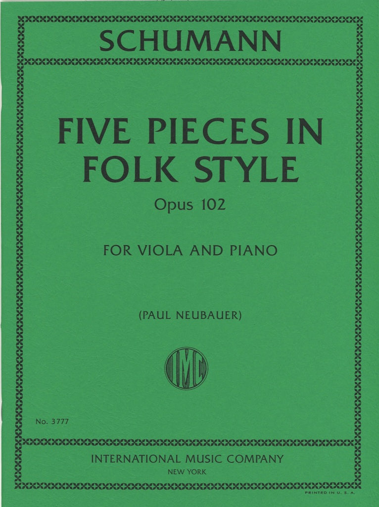 Schumann, 5 Pieces in Folk Style op. 102 (IMC)
