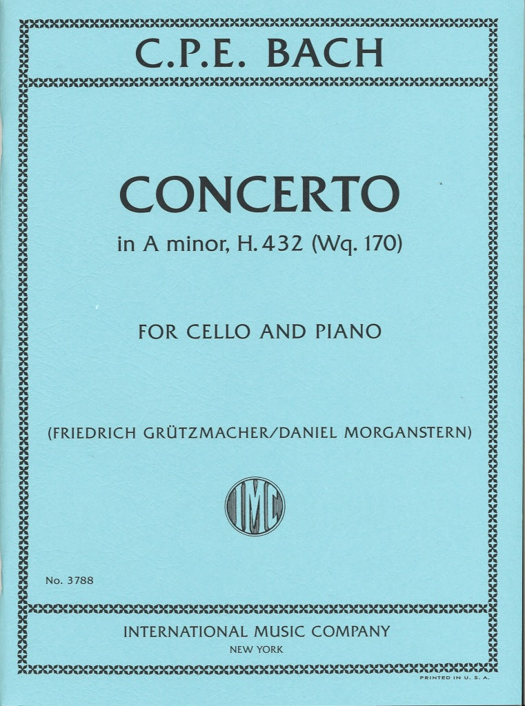 Bach,C.P.E., Concerto in a Wq 170 H 432 (IMC)