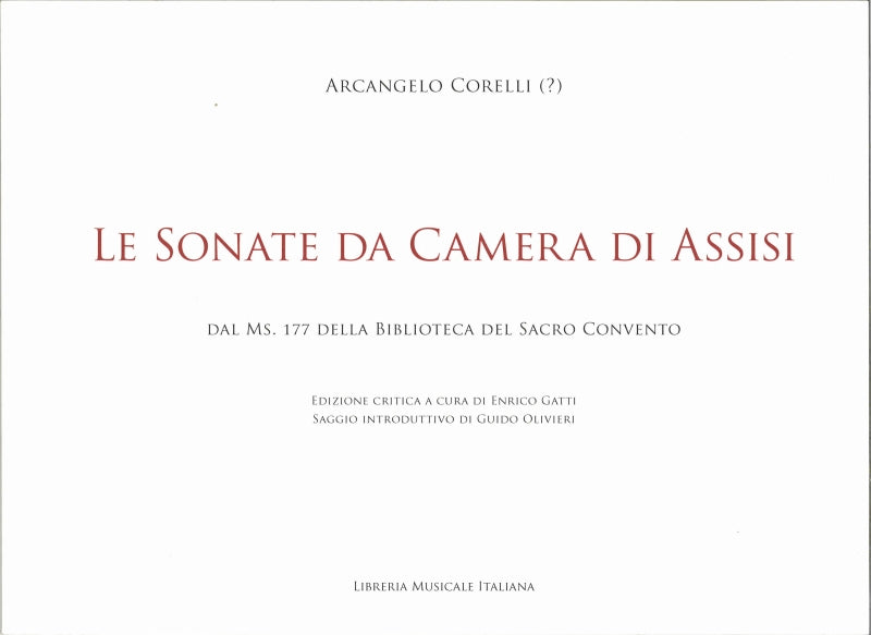 Corelli, Sonate da camera di Assisi (Libreria Musicale Italiana)