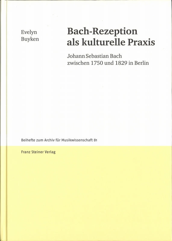 Buyken, Bach-Rezeption als kulturelle Pr (Franz Steiner)