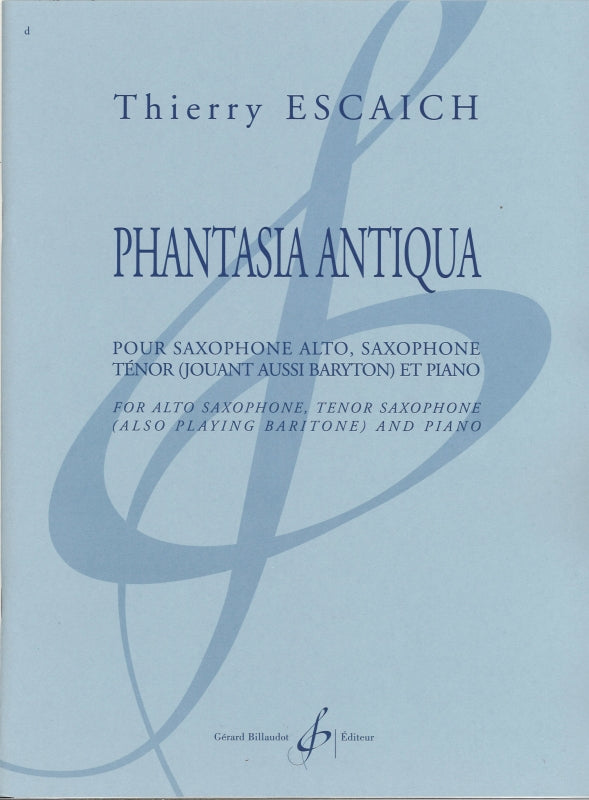 Escaich, Phantasia antiqua (A,T+Br,Pf) (Billaudot)