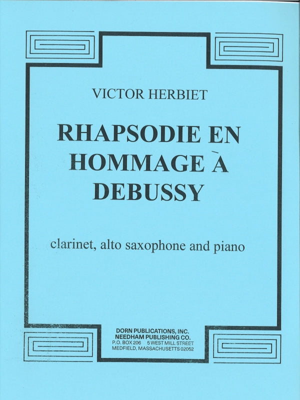 Herbiet, Rhapsodie en hommage a Debussy (Dorn Publications)