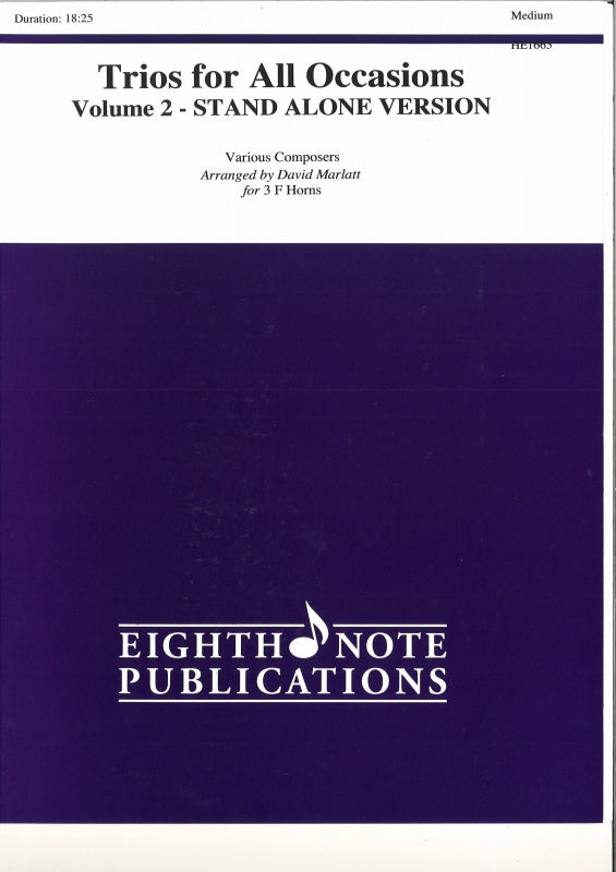 Trios for All Occasions 2 (3Hn) (Eighth Note Publications)