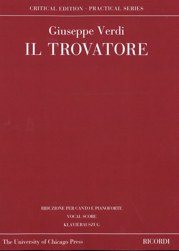 Verdi, Trovatore (Lawton) [I/E] (Chicago Press, The University of/Ricordi)