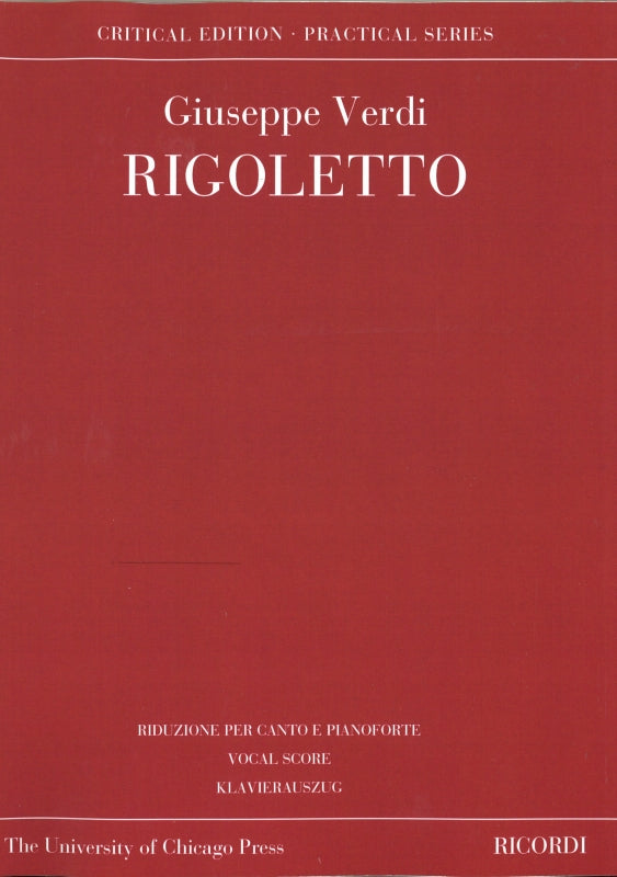 Verdi, Rigoletto [I/E] (Chusid) (Chicago Press, The University of/Ricordi)