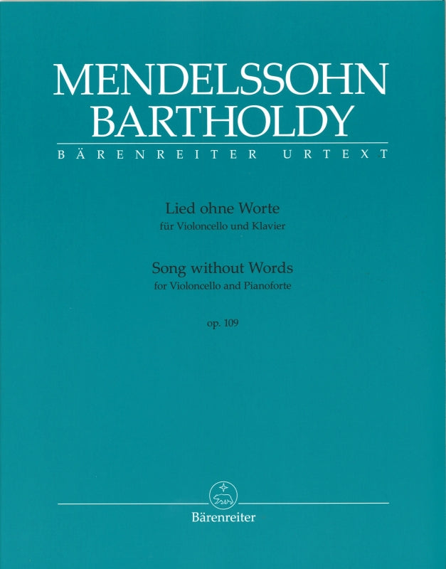 Mendelssohn, Lied ohne Worte op. 109 (Barenreiter)