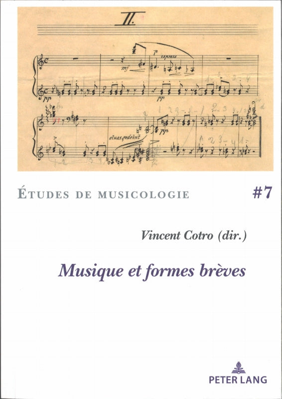 Cotro, Musique et formes breves (Peter Lang)