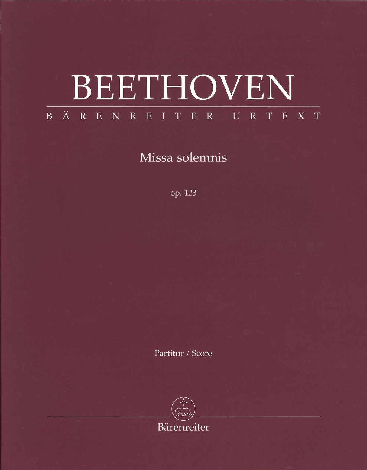Beethoven, Missa solemnis Full Score (Barenreiter)