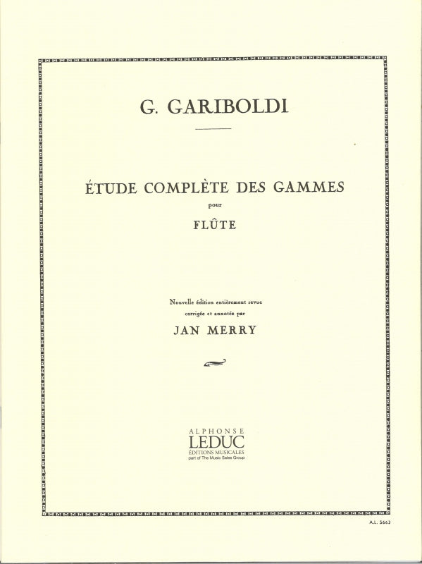 Gariboldi, Etudes complete des gammes (Leduc)