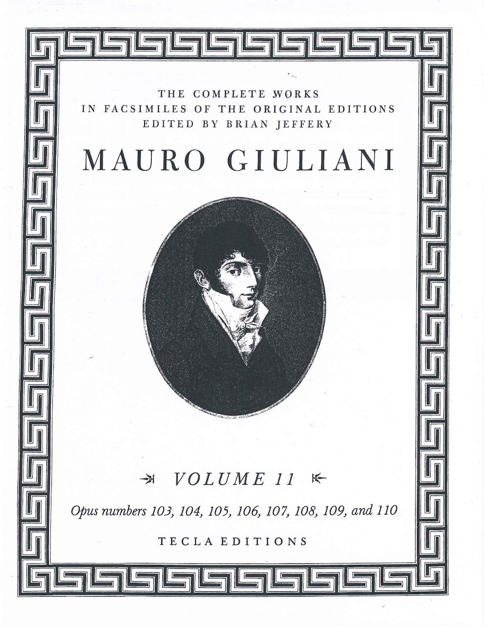 Giuliani, Guitar Solos op. 103 to 110 (Tecla Editions)
