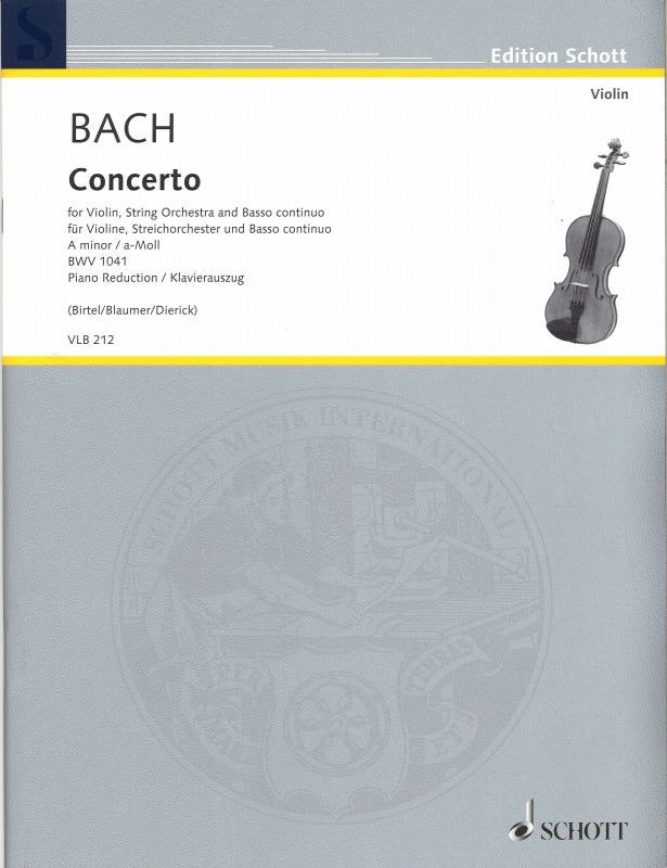 Bach, Concerto BWV 1041 (Birtel/Blaumer) (Schott)