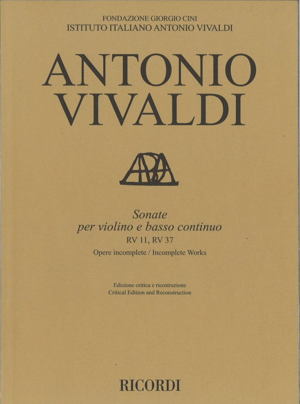 Vivaldi, Sonate RV 11, 37 (Ricordi)