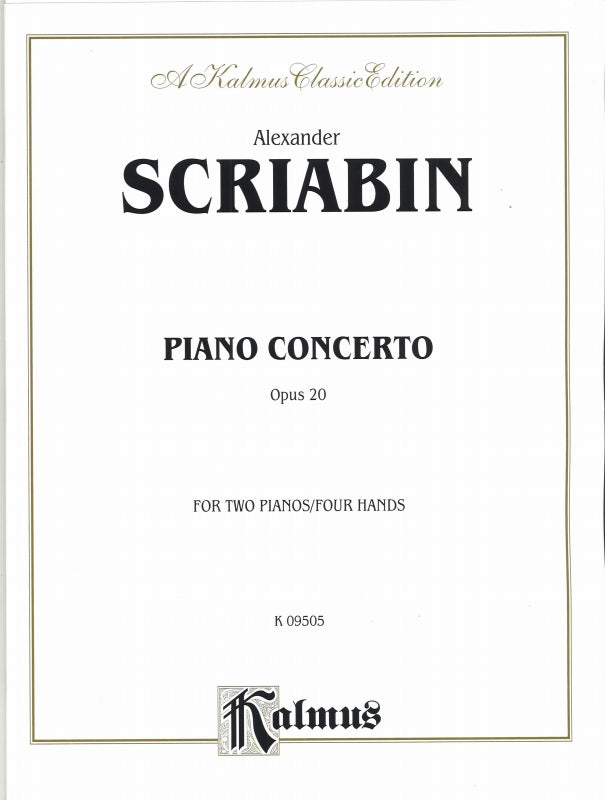 Scriabin, Concerto op. 20 in f# (Kalmus/Alfred)
