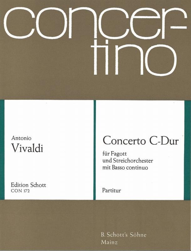 Vivaldi, Concerto in C RV 472 Score (Schott)
