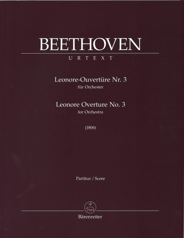 Beethoven, Leonore Ov 3 Full Score (Barenreiter)