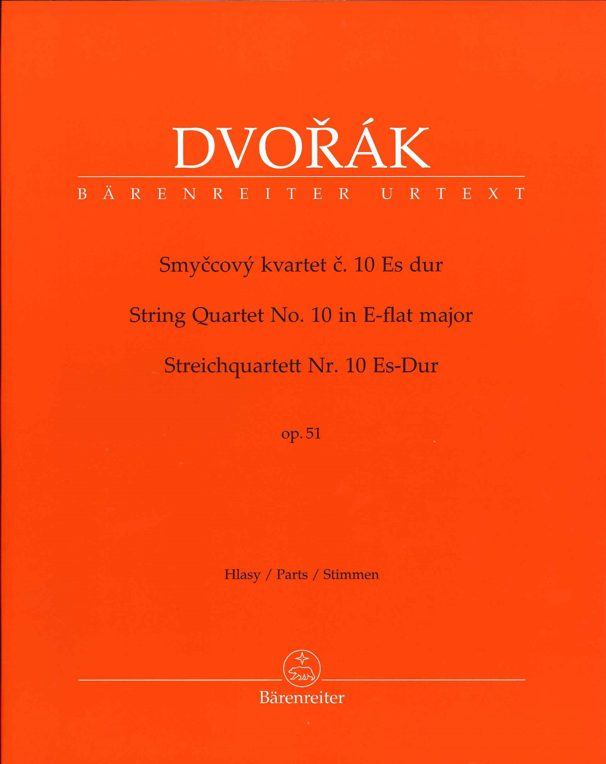 Dvorak, Quartet No.10 op. 51 B 92 (Barenreiter)
