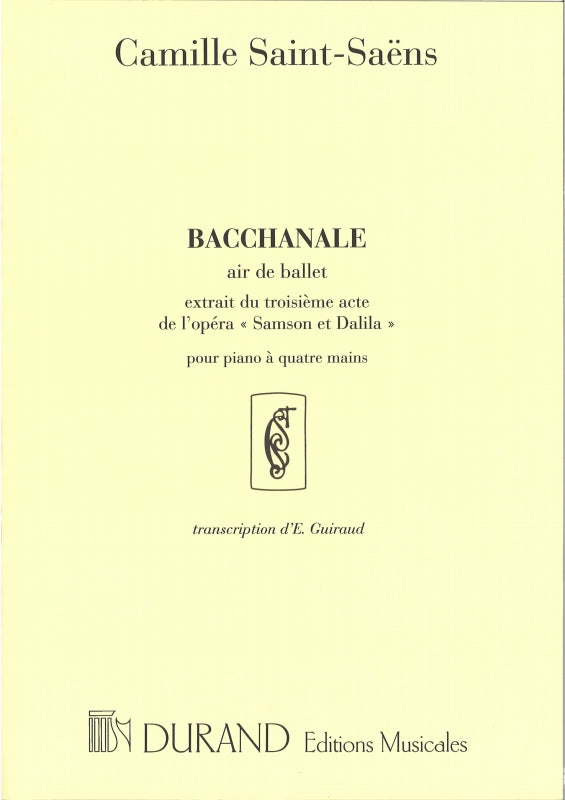 Saint-Saens, Bacchanale from 'Samson...' (Durand)