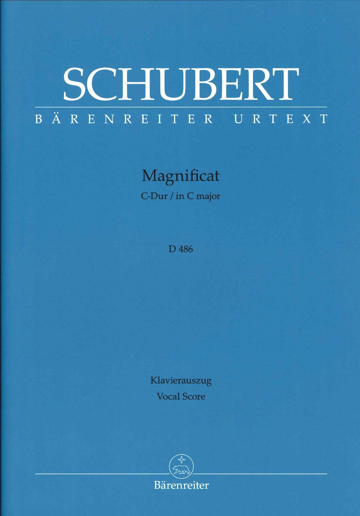Schubert, Magnificat D 486 [L] (Barenreiter)