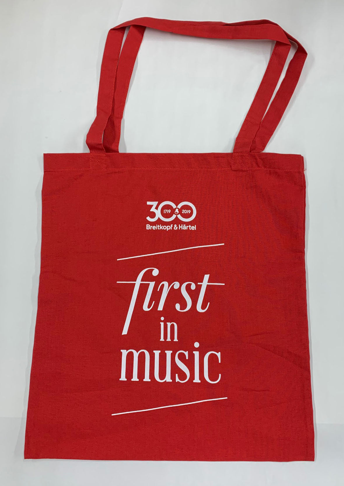 Cotton Bag 42 x 38cm: first in music (Breitkopf)