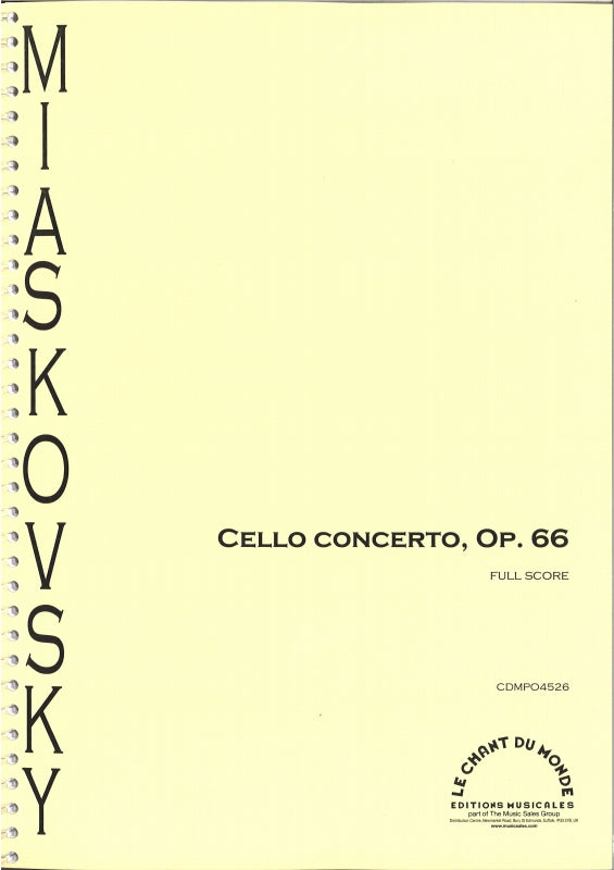 Myaskovsky, Concerto for Violoncello (Chant du Monde)