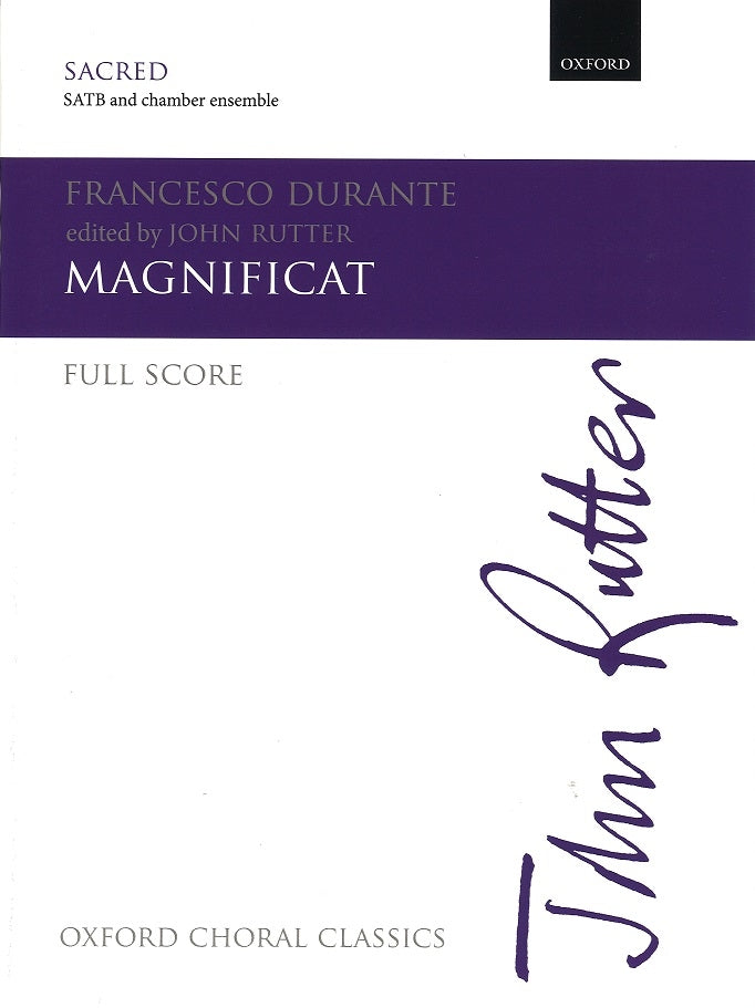Durante, Magnificat Full Score (Oxford University Press)