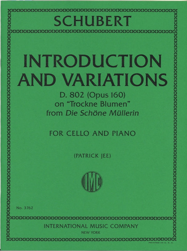 Schubert, Intro. & Var. Trockne Blumen (IMC)