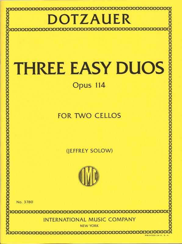 Dotzauer, 3 Easy Duos op. 114 (IMC)