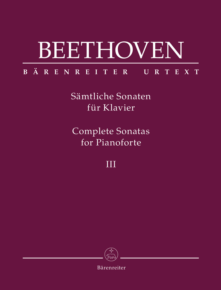 Beethoven, Sonatas III: op. 54 - op. 111 (Barenreiter)