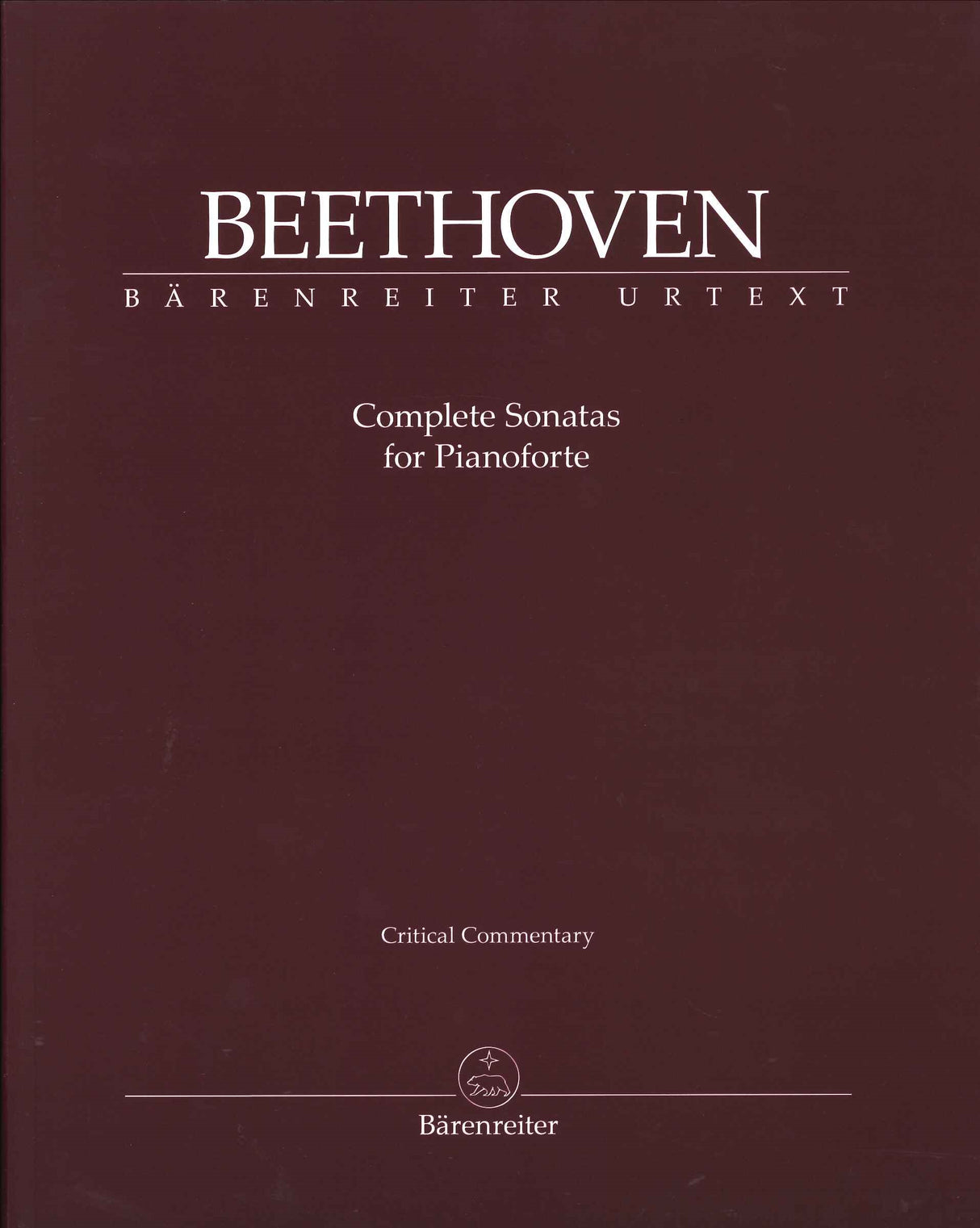 Beethoven, Sonatas. Critical Commentary (Barenreiter)