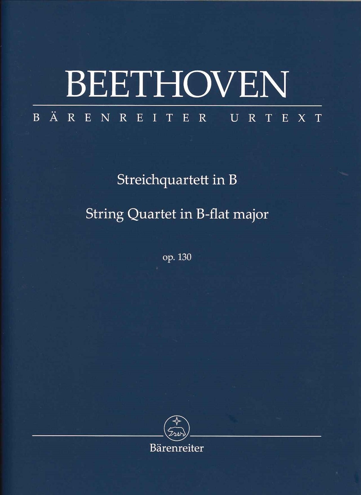 Beethoven, String Quartet op.130 (Barenreiter)